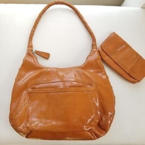 Chi by Carlos Falchi hobo bag with clutch